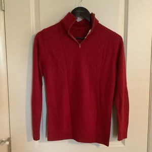 Vintage 70s College town sweater small size zip turtle neck